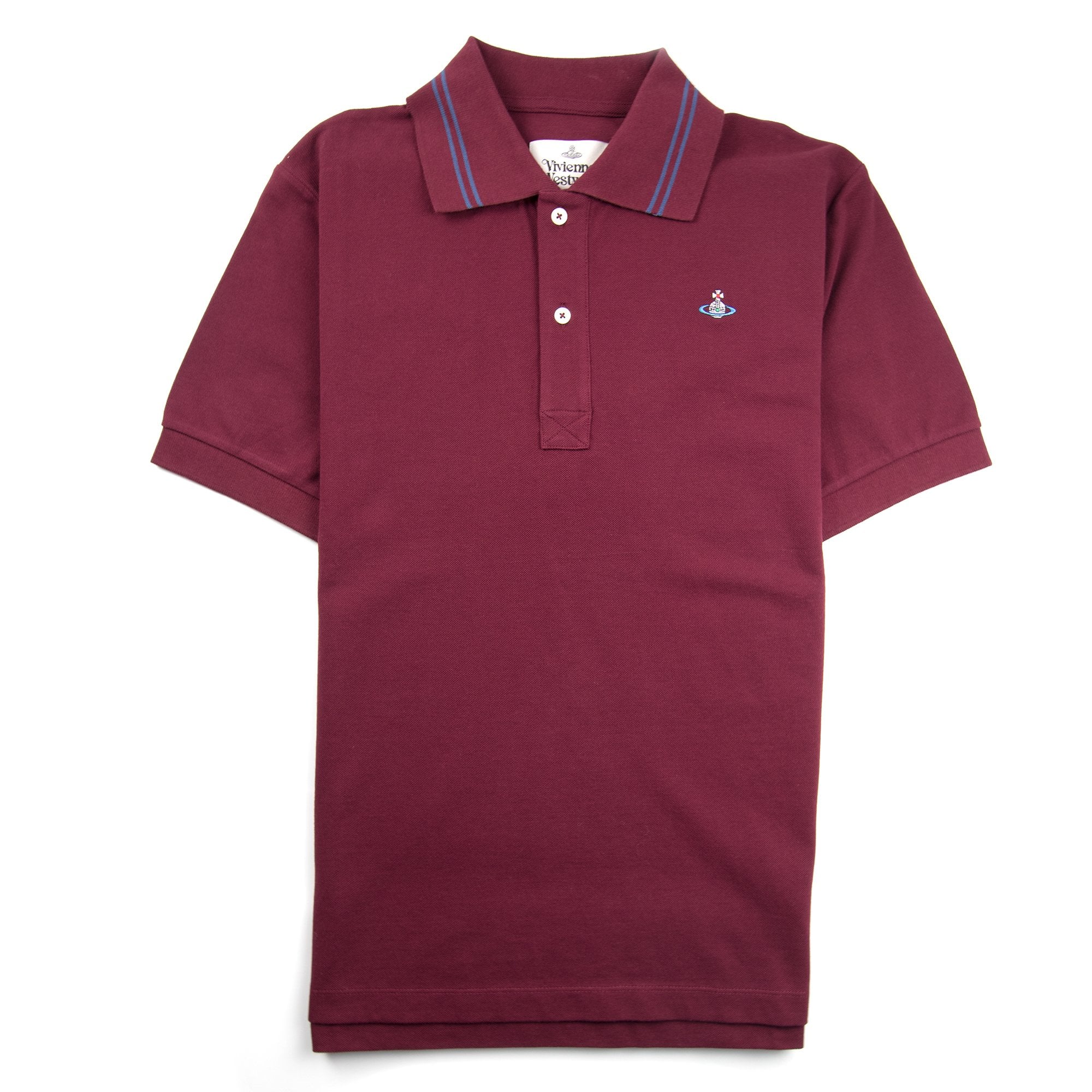 Vivienne Westwood Orb Logo Twin Tipped Polo Shirt Purple | ONU – Onu