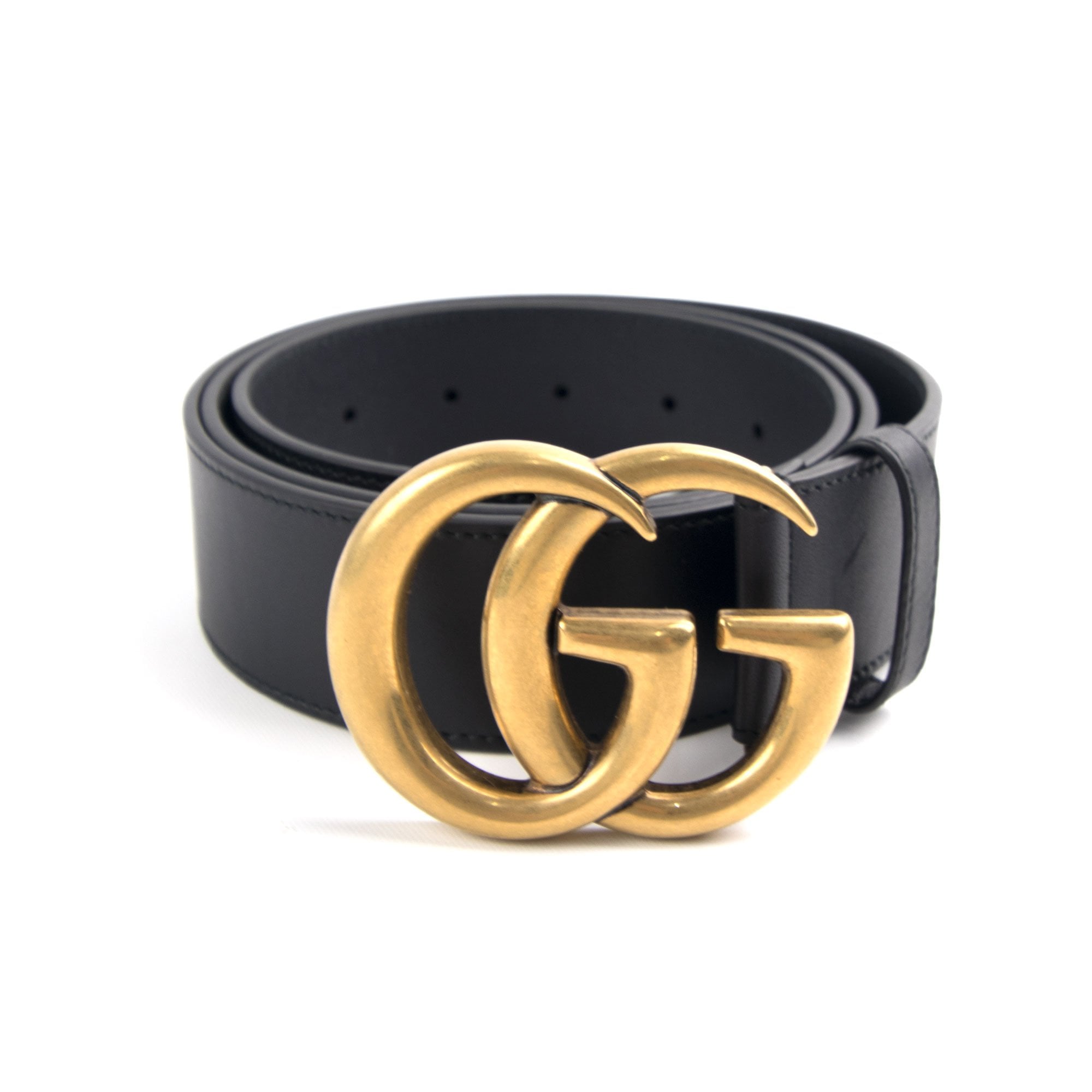 Gucci Leather Belt GG Buckle Black/Gold | ONU – Onu display picture 2