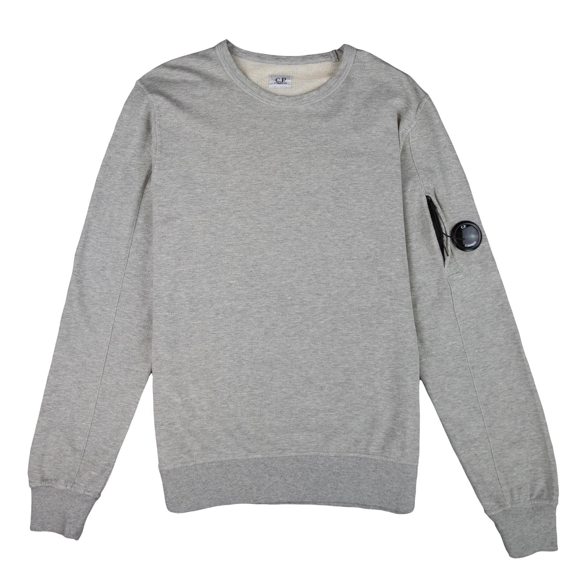 CP Company Arm Lens Crewneck Sweatshirt Grey M93 | ONU – Onu
