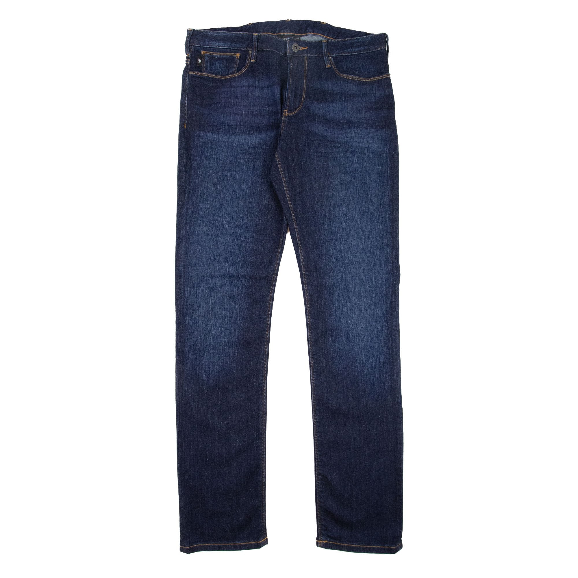 Emporio Armani Orange Stitch J06 Slim Fit Denim Blue 0941 | ONU – Onu