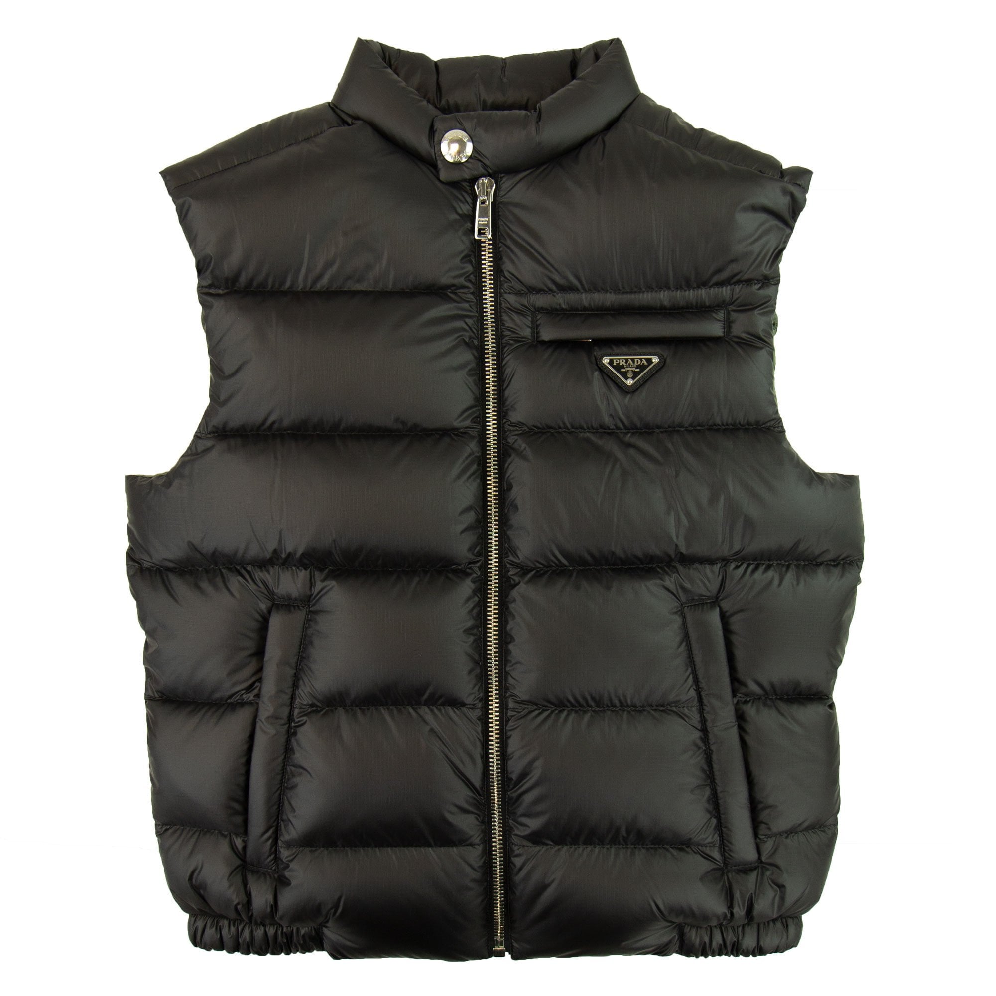 Prada Piumino Ripstop Gilet Nero/salvia | ONU – Onu
