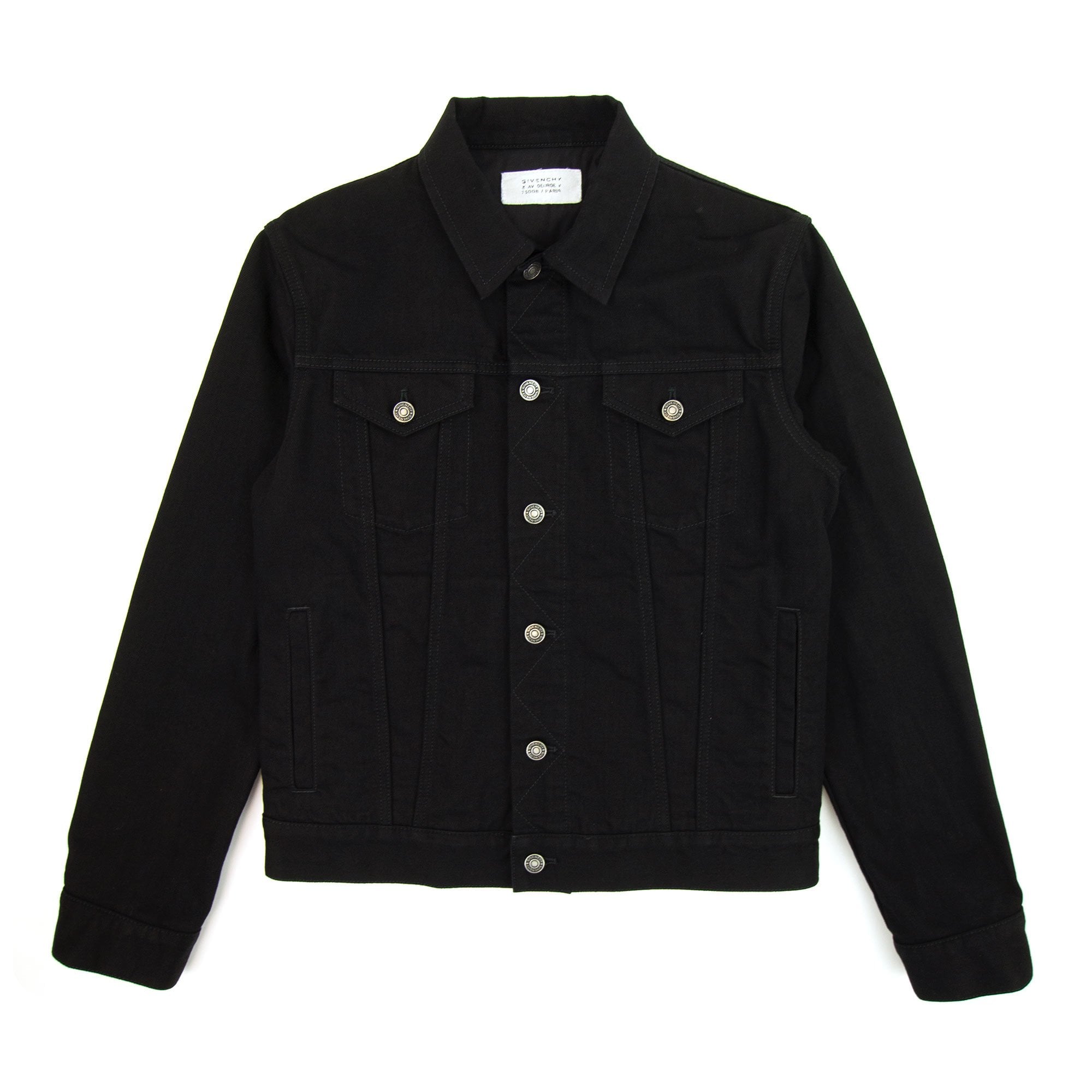 Givenchy Embroidered Rainbow Logo Denim Jacket Black | ONU – Onu