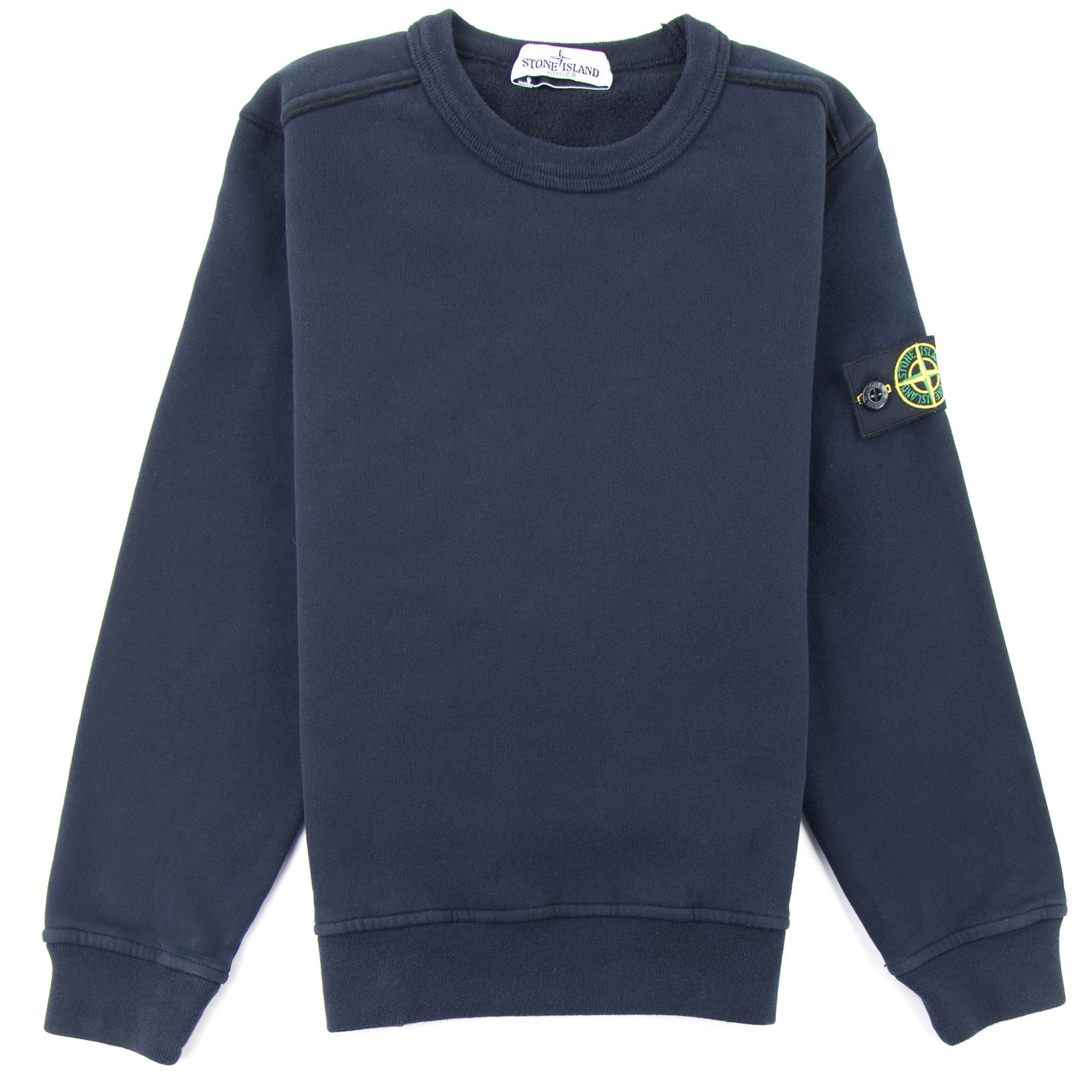 STONE ISLAND ネイビー クルーネックニット 最終値下げ STONE ネイビー