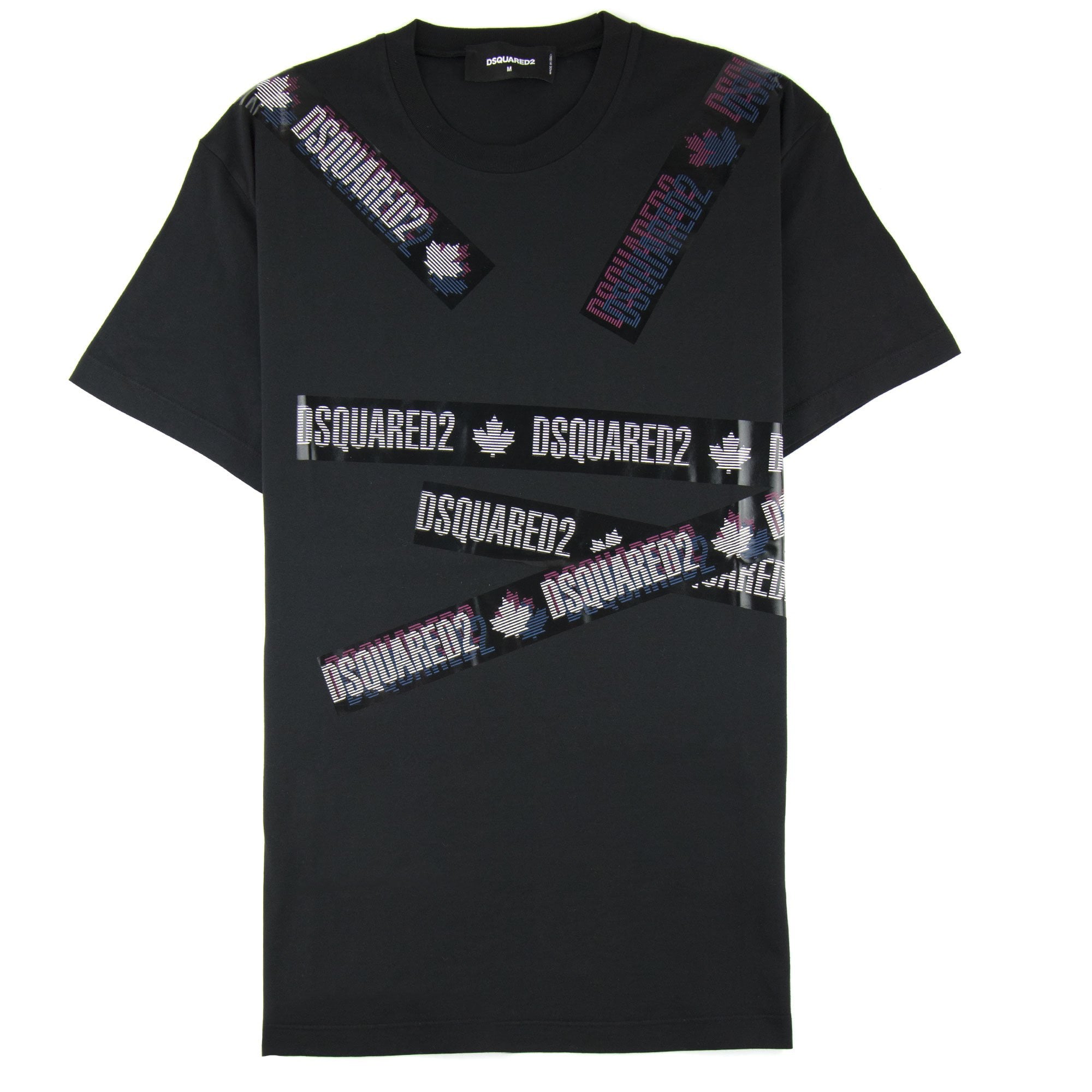 『@』 極美品 DSQUARED2 テープロゴ ボックスロゴT Dsquared2 Logo Tape T-shirt Black 900 | ONU – Onu