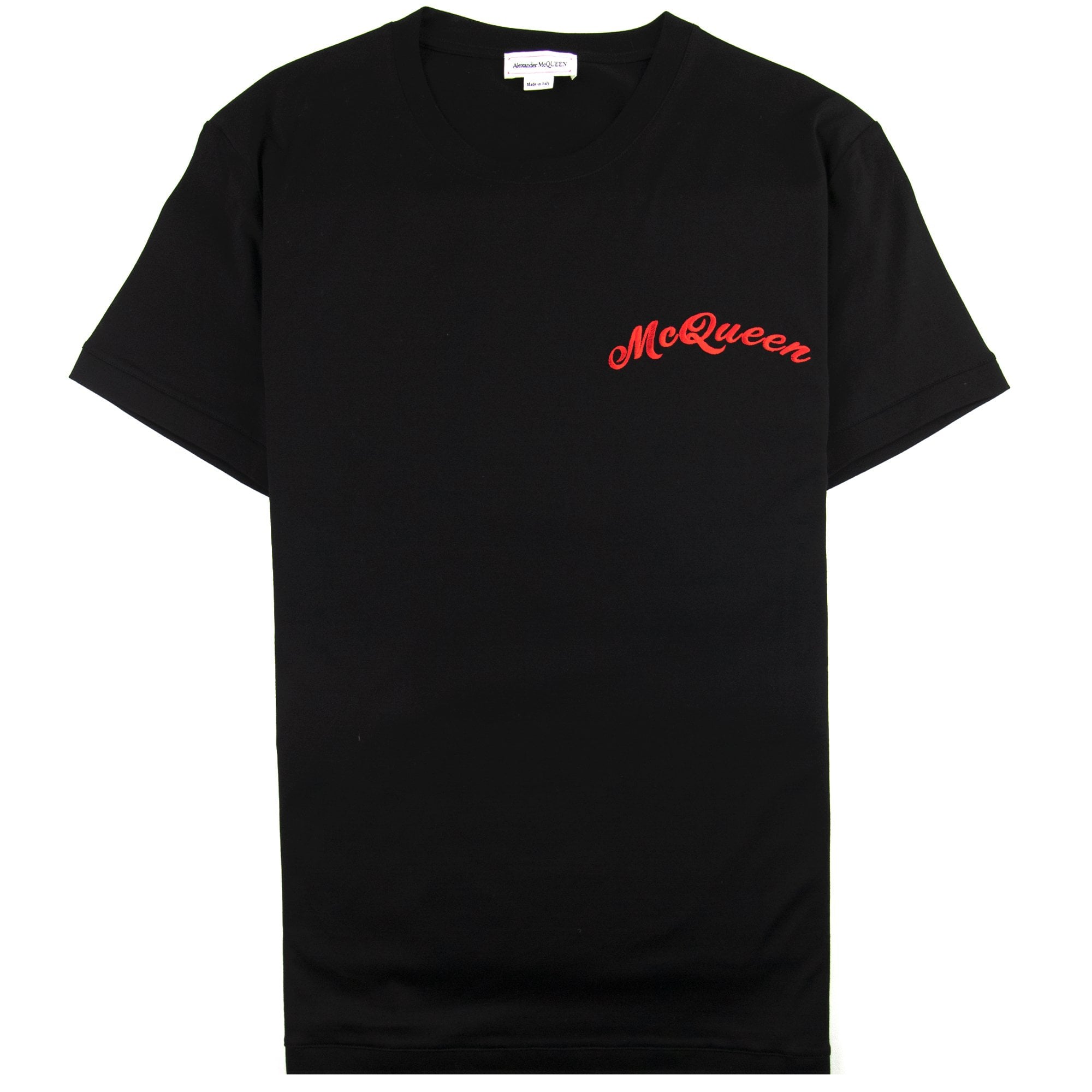 Alexander McQueen Embroidery T-shirt Black | ONU – Onu