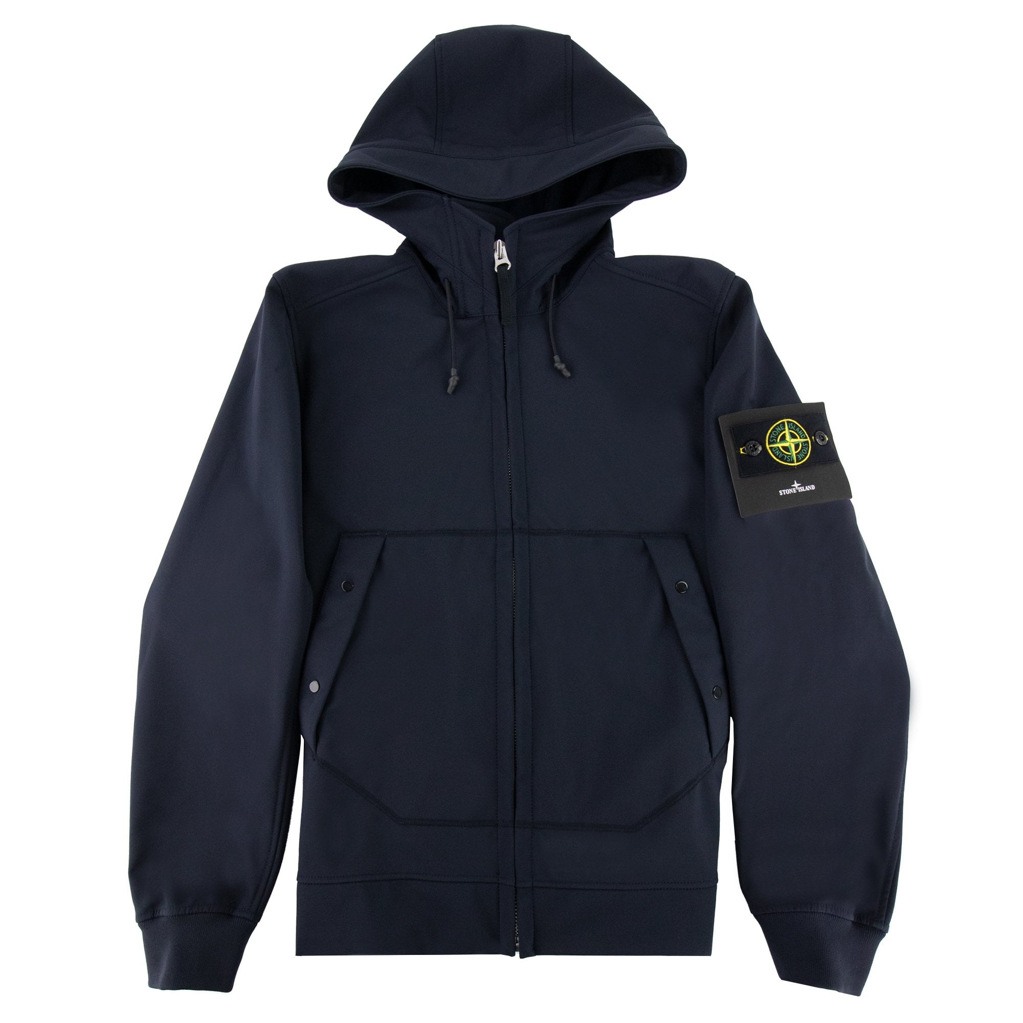 Stone Island Soft Shell-r Hooded Jacket Navy V0020 | ONU – Onu