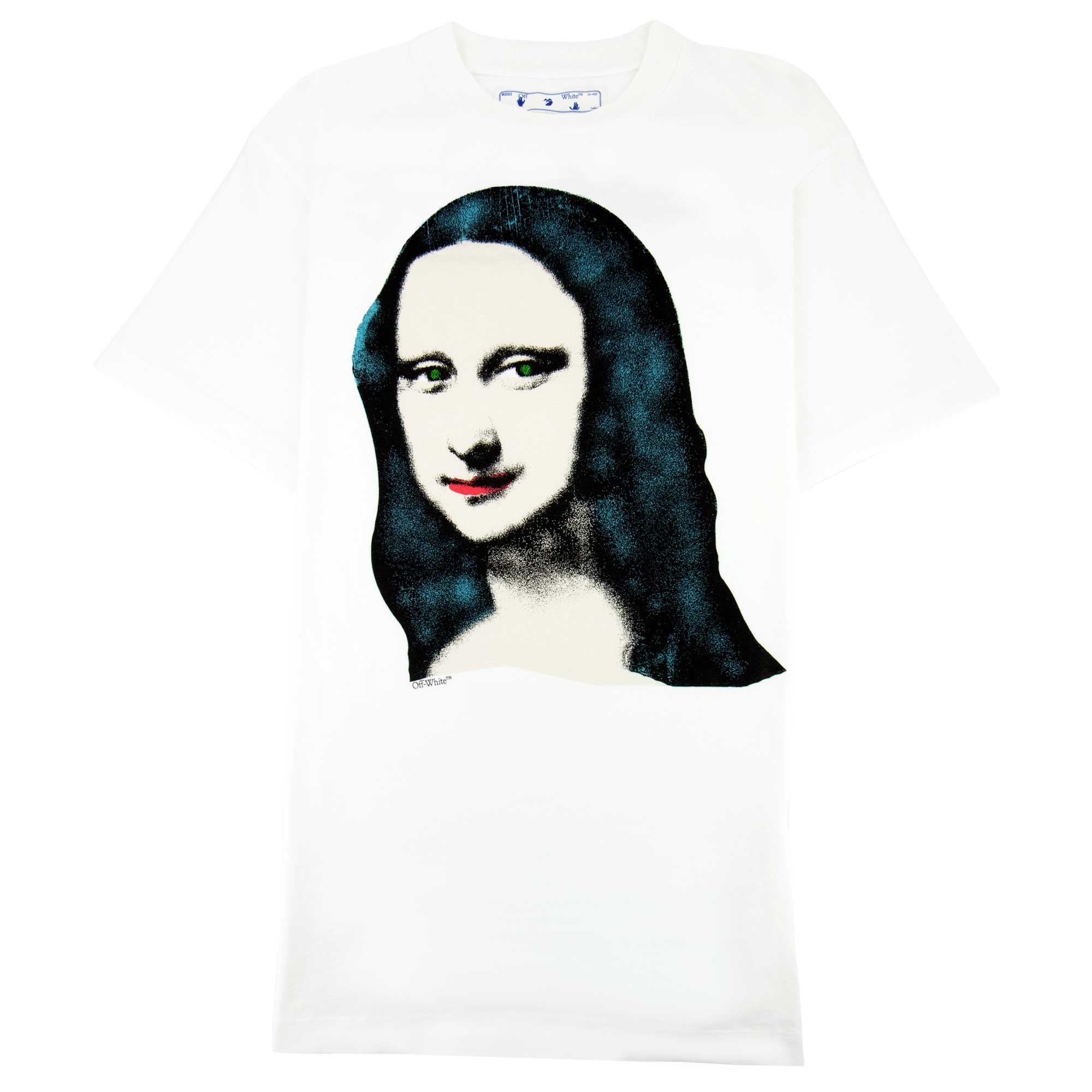 Off White Monalisa S/s Over T Shirt White/black | ONU – Onu
