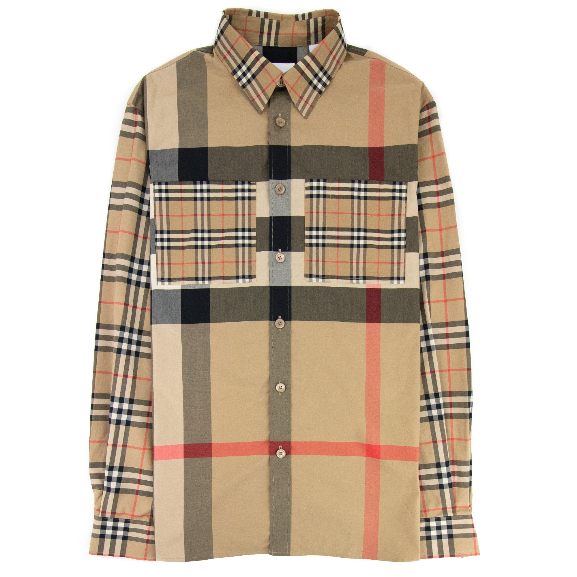 Burberry Tisford Patchwork Check Shirt Archive Beige | ONU – Onu