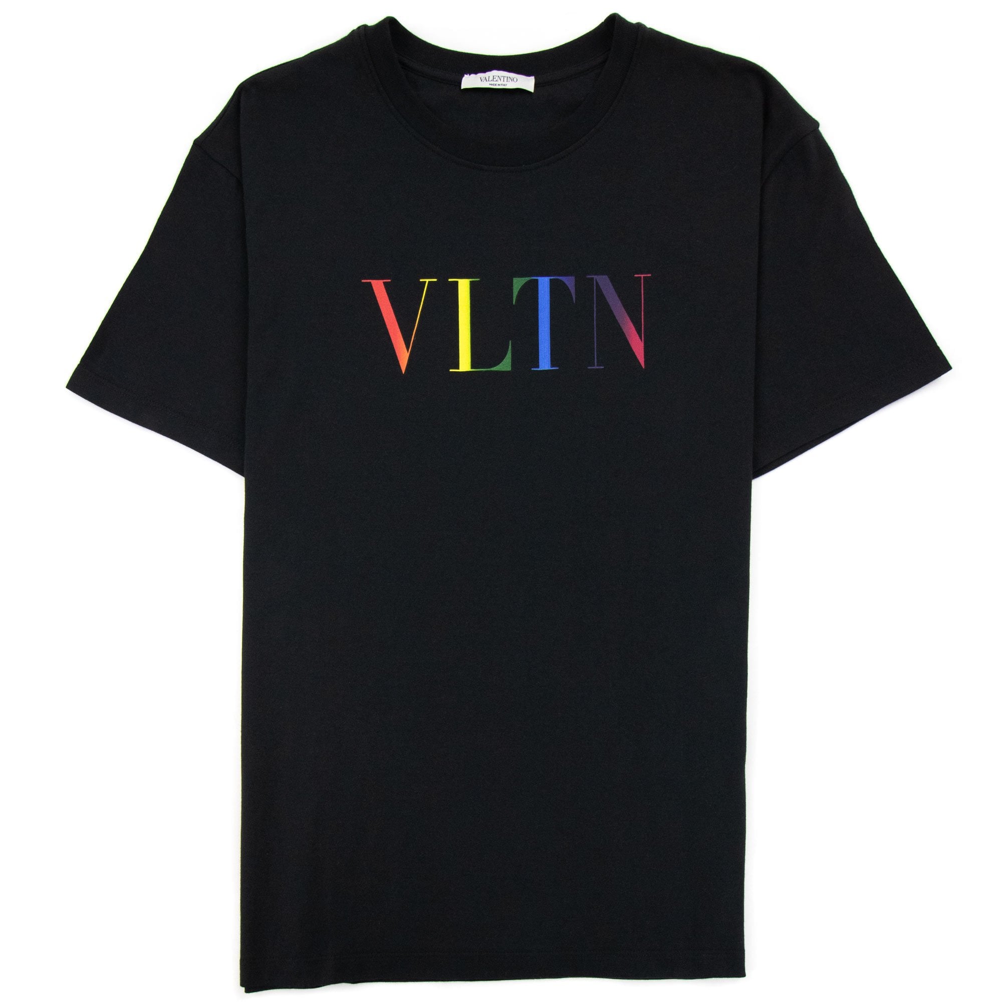 Valentino Multi Colour Logo Print T Shirt Black 20t | ONU – Onu