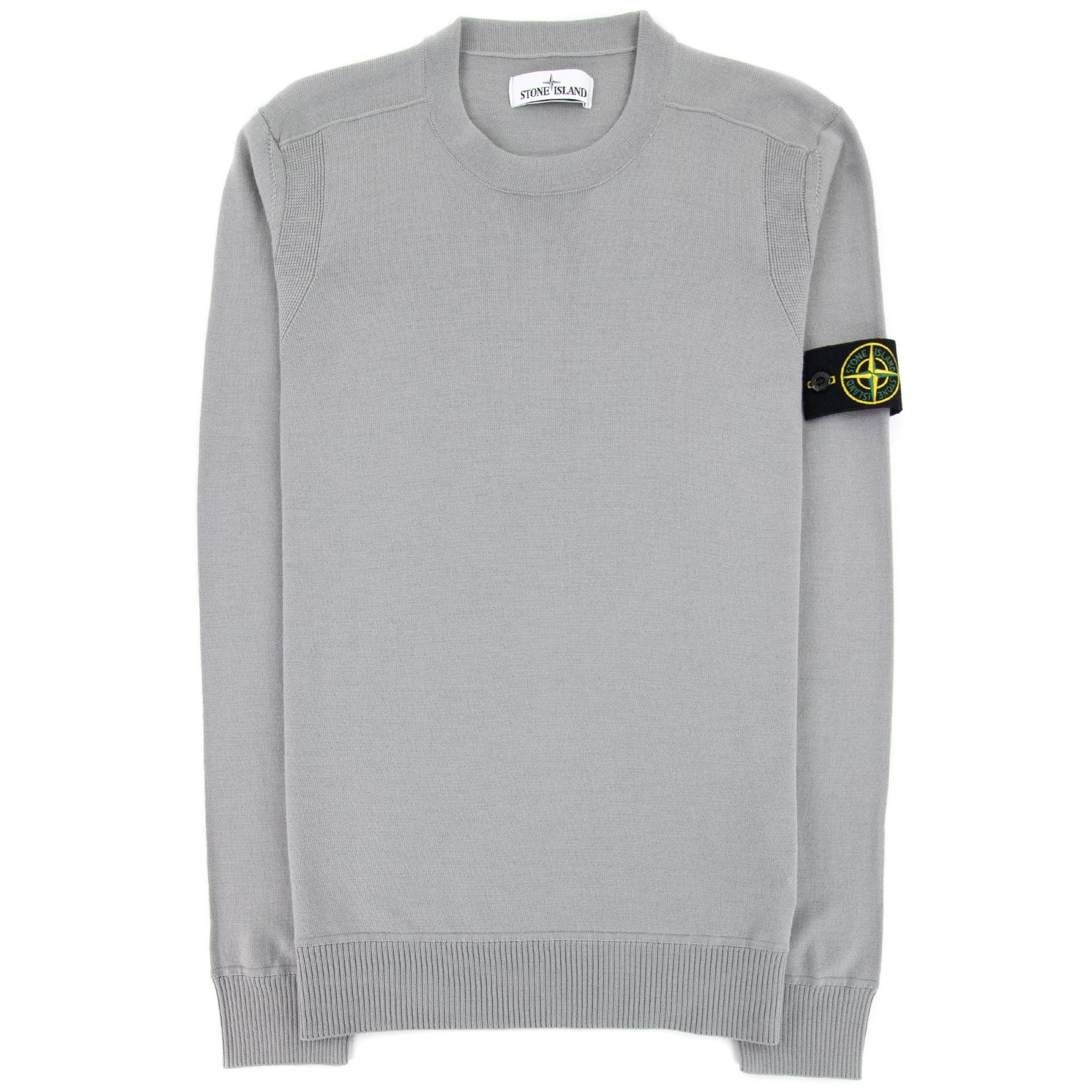 Stone Island 526c4 Light Pure Wool Knitwear Grey V0061 - ONU – Onu