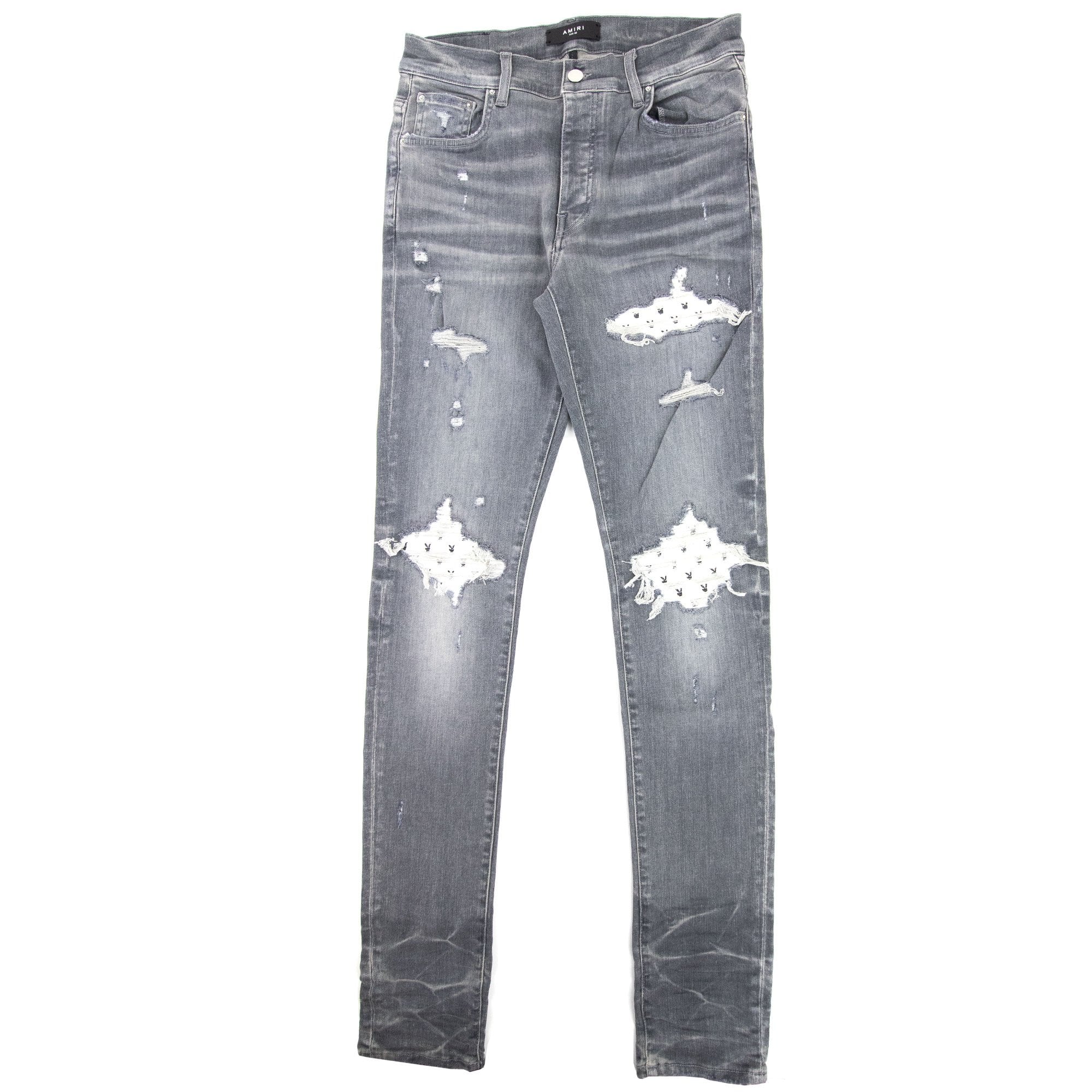Amiri Mx1 Leather Playboy Jean Grey | ONU – Onu