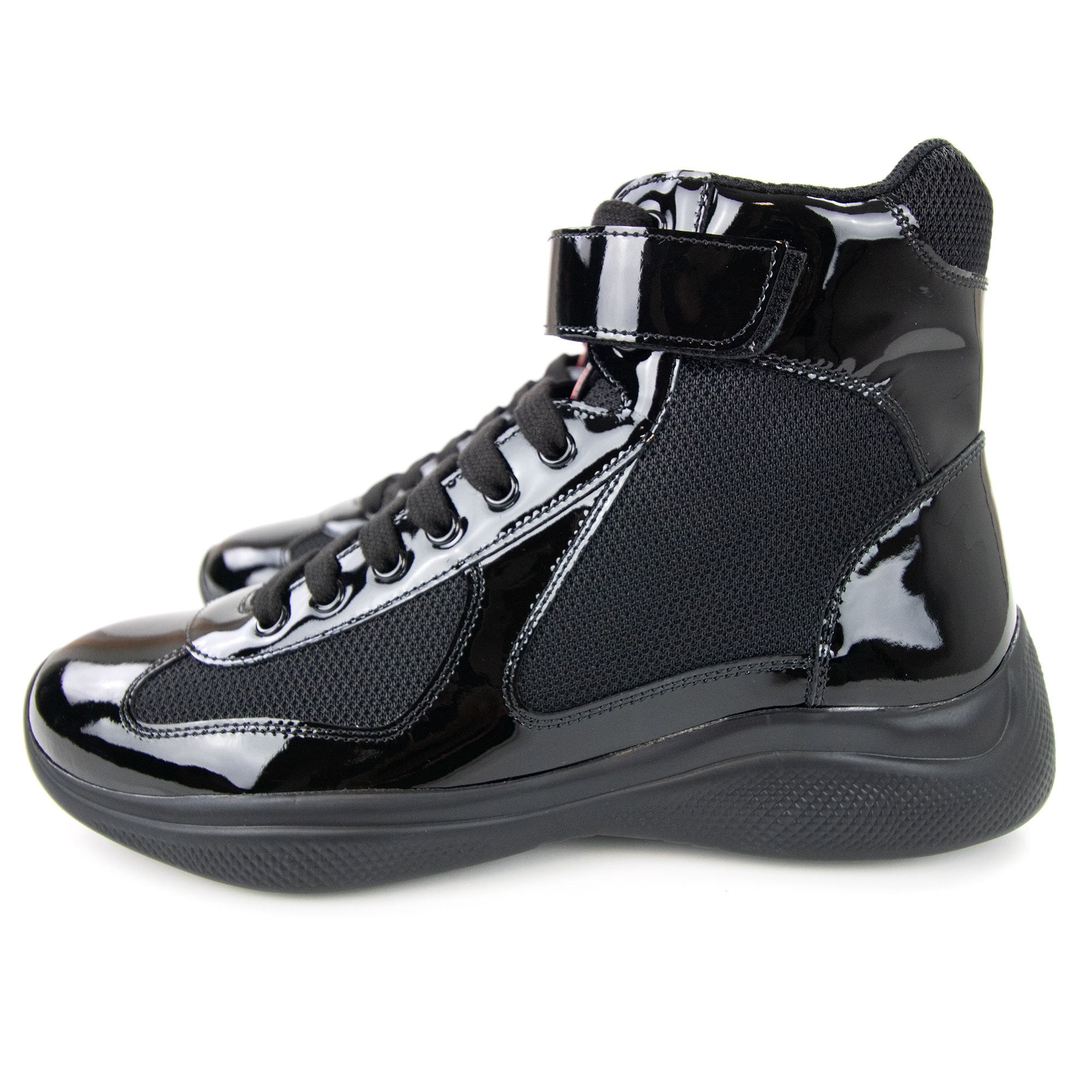 Prada America's Cup Bike High Top Sneaker Boot Nero - MEN from Onu UK