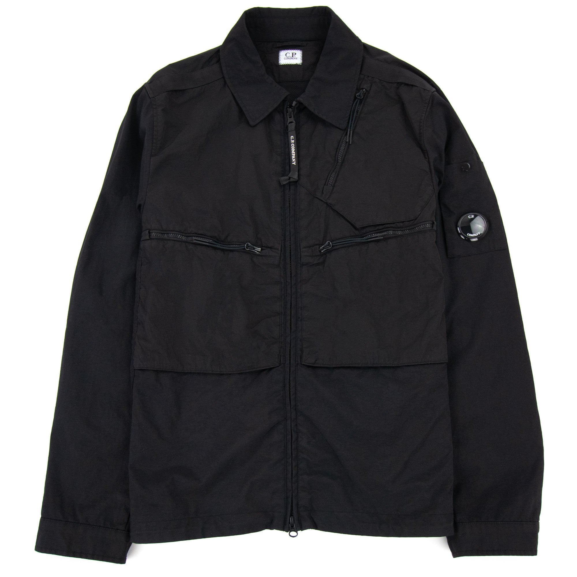 Cp Company Taylon P Mixed Overshirt Black 999 | ONU – Onu