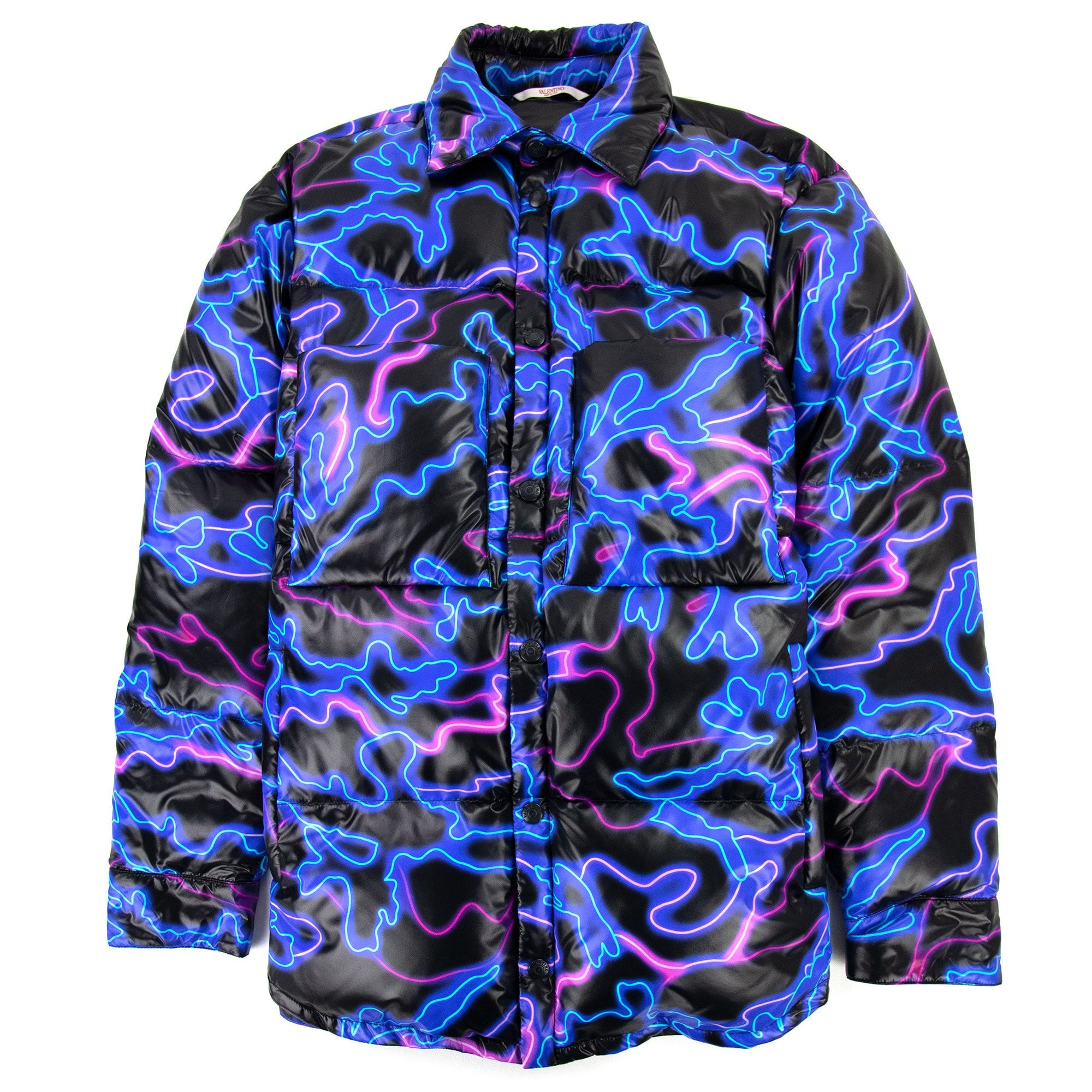 Valentino Neon Padded Jacket Neon Camo N36 | ONU – Onu