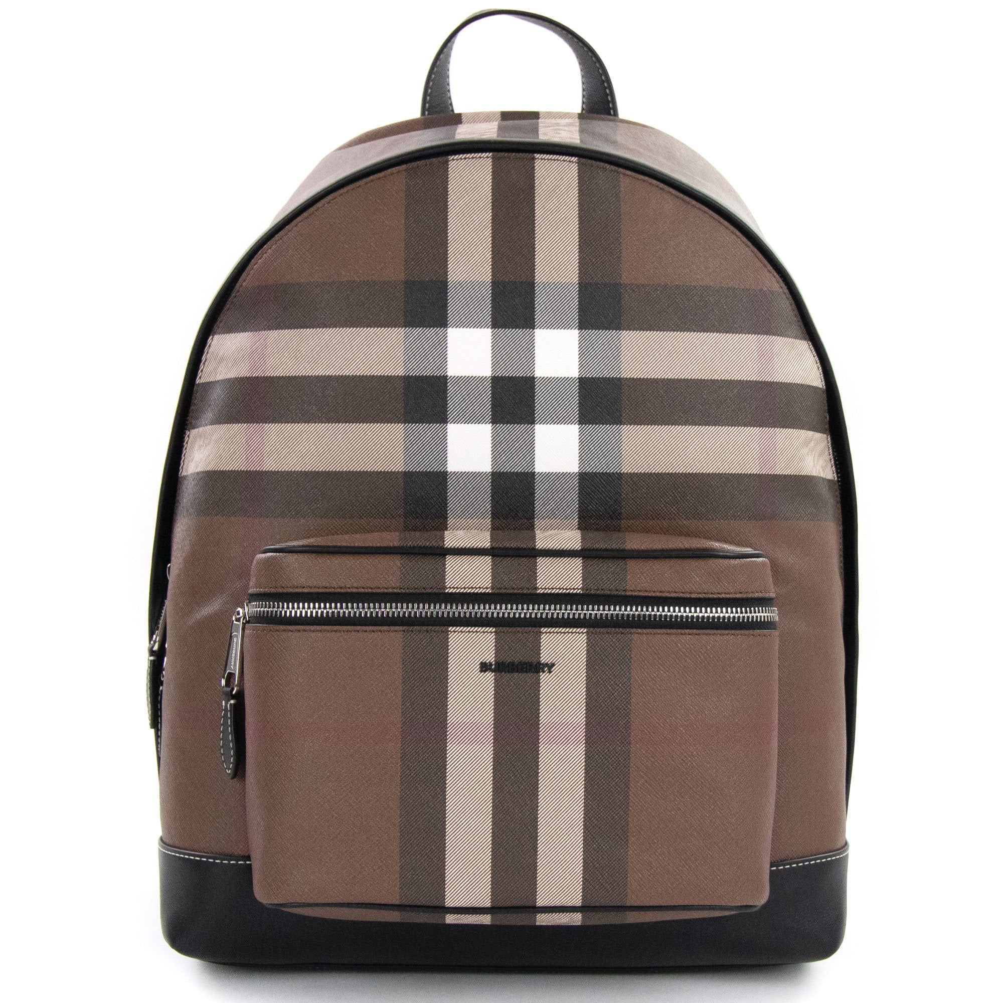 burberry men's leather backpack Check And Dark Birch Brown Model:ACDLC601HRB Syhood 36 Pcs Mini with-o:micro-biner a backpack crafted from