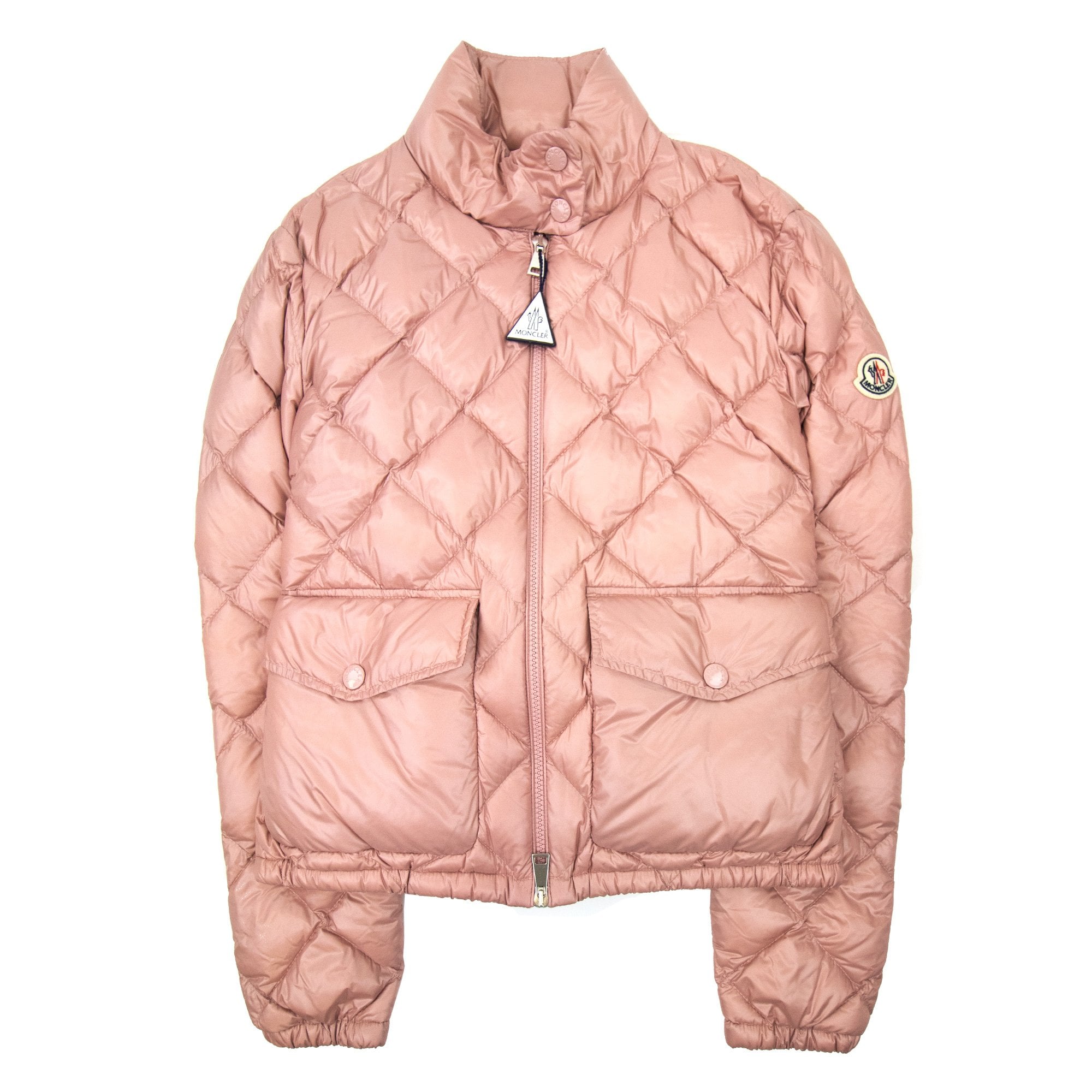 MONCLER ビンク Moncler Women Binic Short Down Jacket Light Pink 510 – Onu