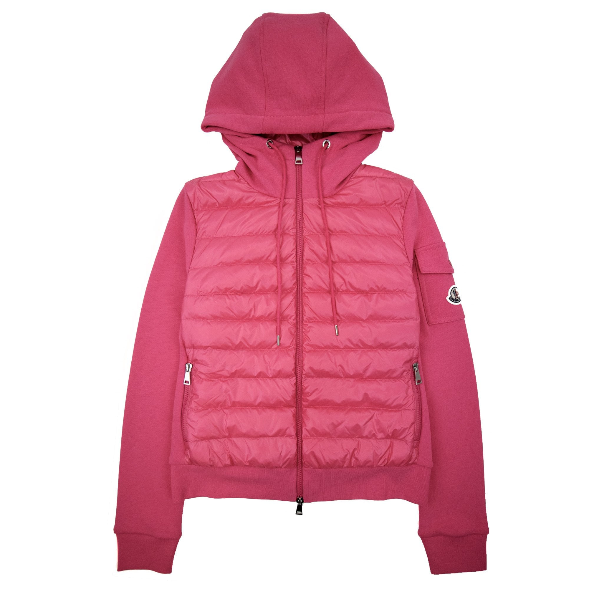 Moncler Women Maglia Hoodied Cardigan Pink 546 – Onu