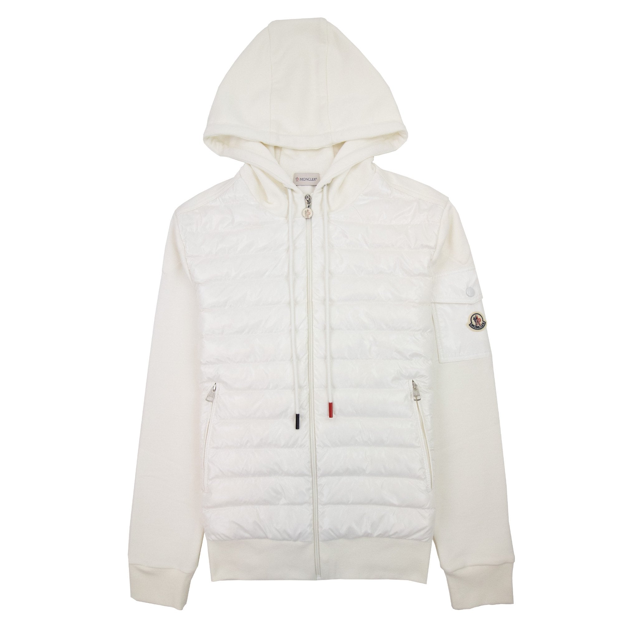 Moncler Maglia Con Hoodied Cardigan White 034 | ONU – Onu