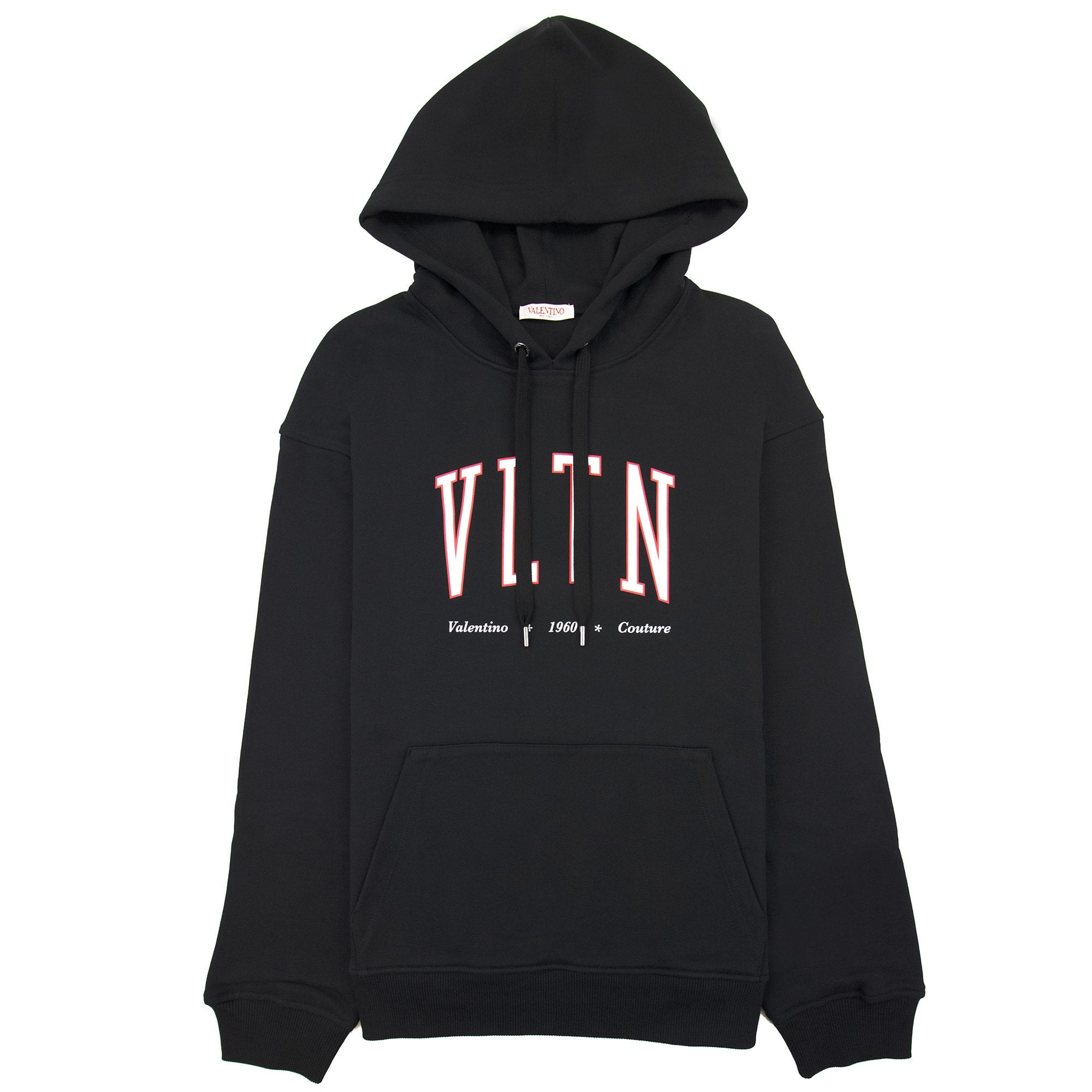 Valentino Valentino Vltn College Logo Popover Hoody Black | ONU – Onu