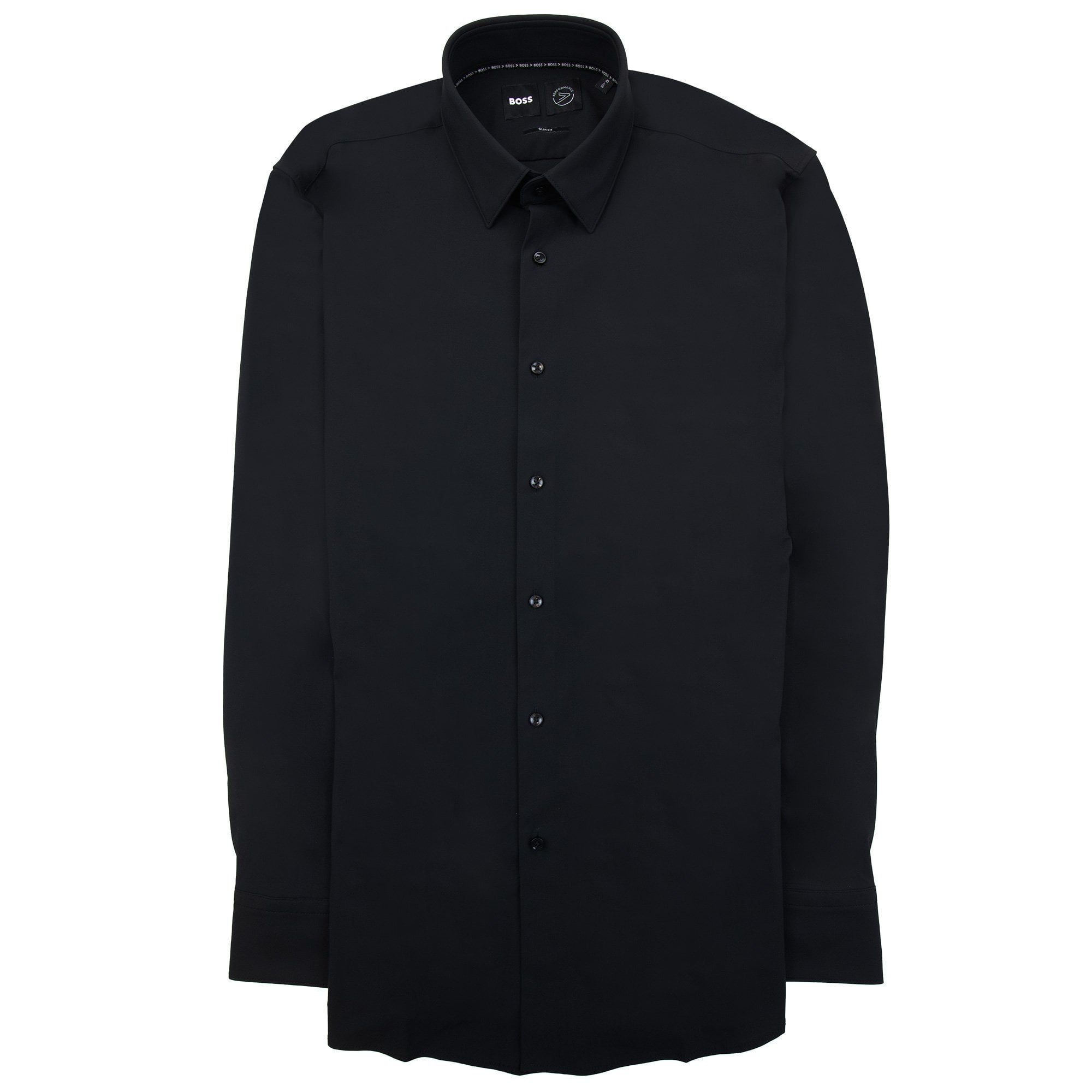 Hugo Boss P Hank S Kent Performance Stretch Shirt Black 001