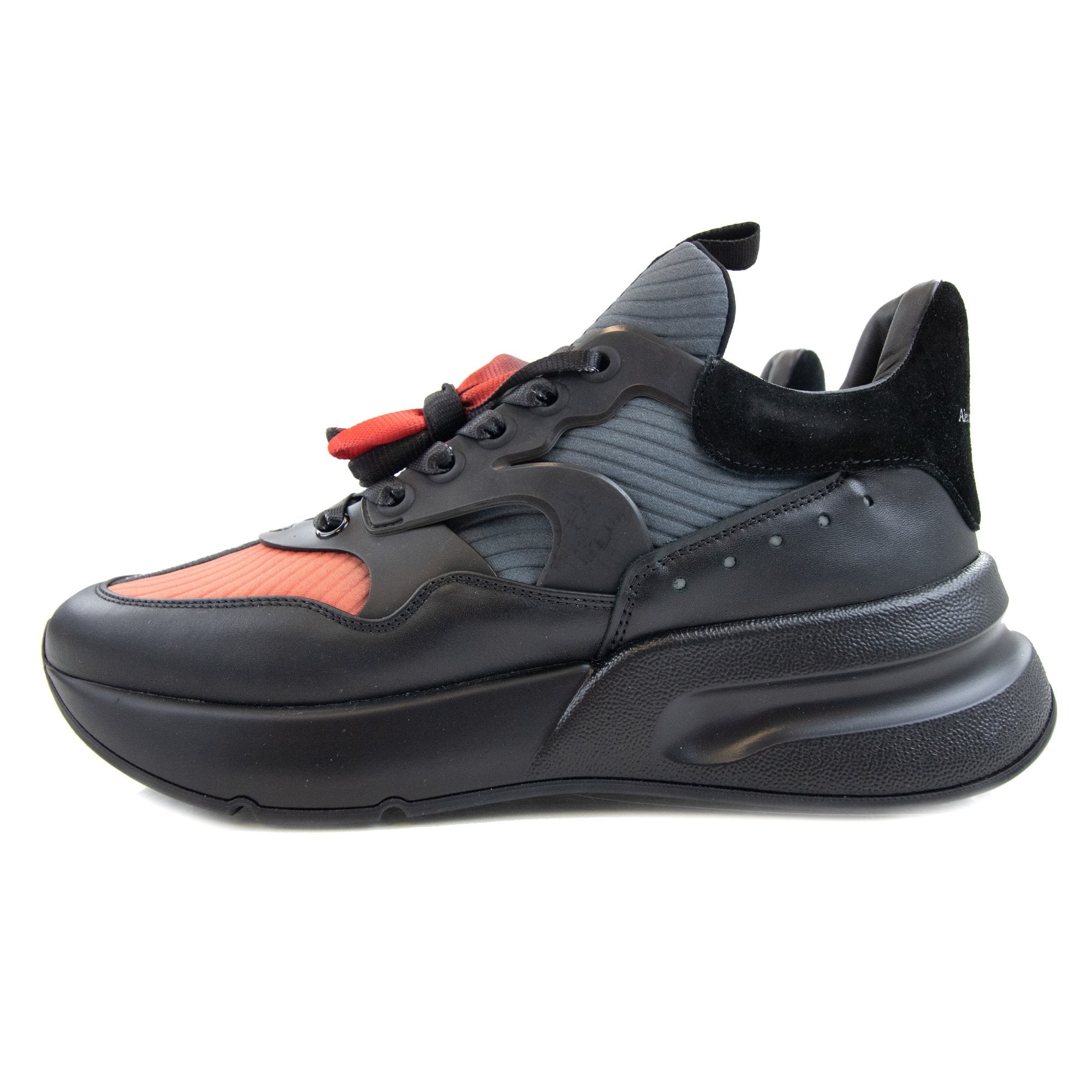 oversized sneaker alexander mcqueen boots red