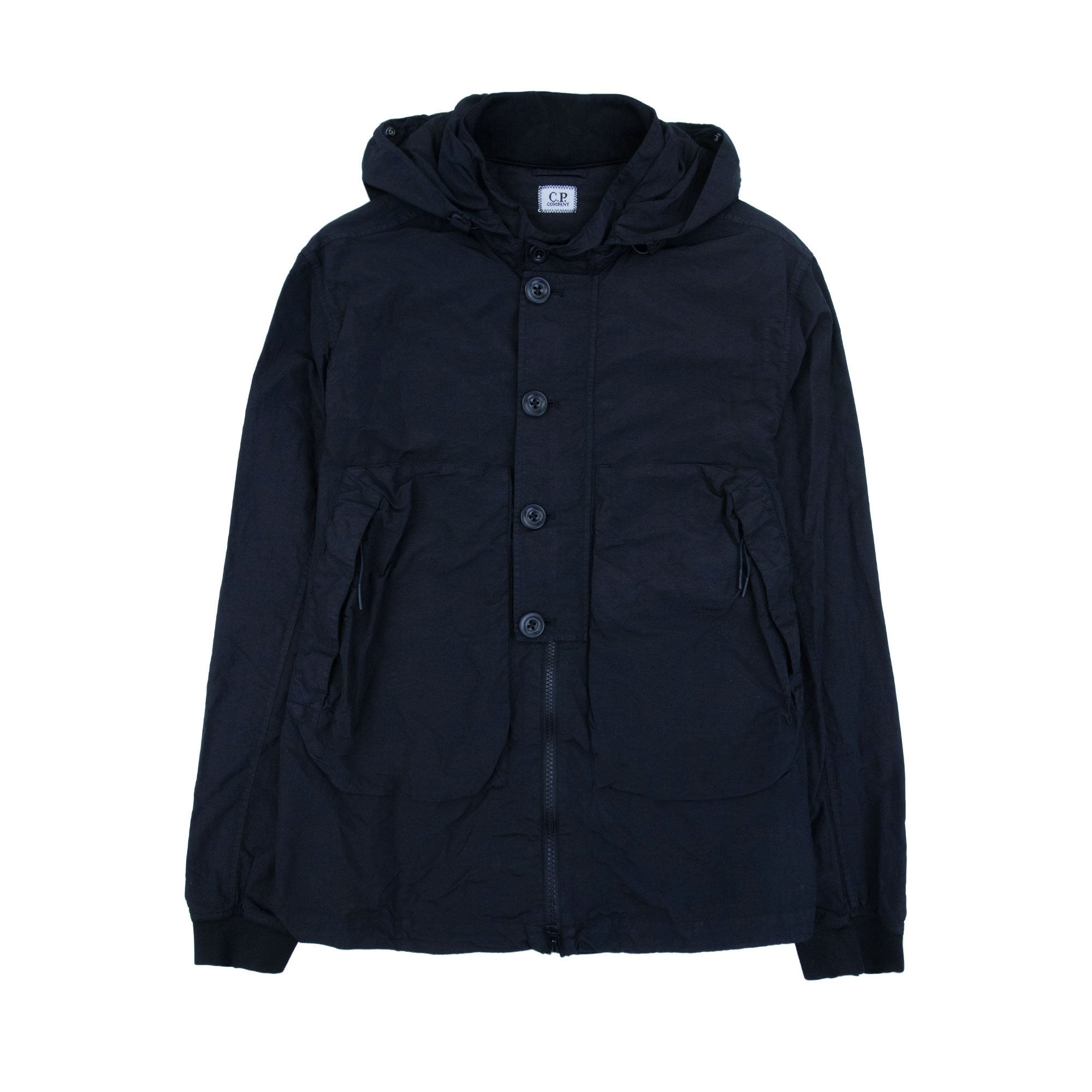 Cp Company Flatt Nylon Goggle Overshirt Navy 888
