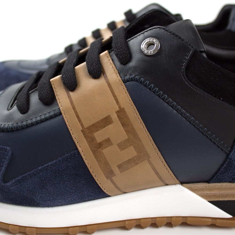Fendi Sneaker Mix Crosta Navy