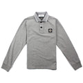 Stone Island Junior Twin Tipped Long Sleeve Polo Grey