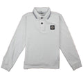 Stone Island Junior Twin Tipped Long Sleeve Polo White