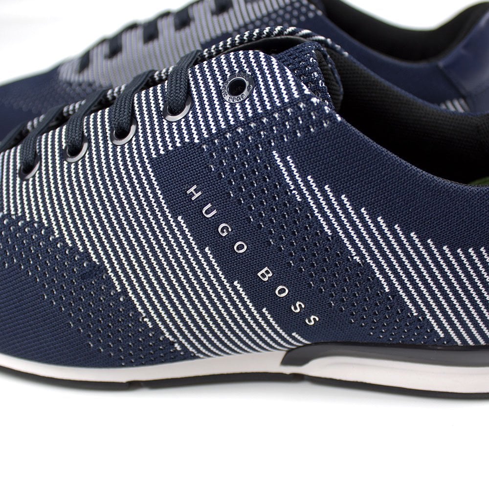 Hugo Boss Saturn Low Shoes Knit Navy