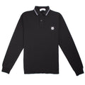 Stone Island Twin Tipped Long Sleeve Polo 2 Black/White