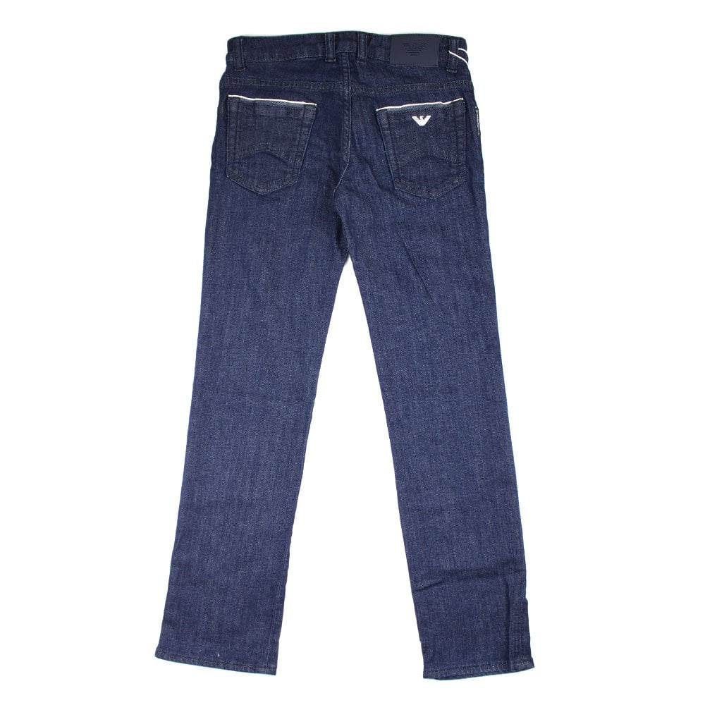 Armani Jeans Junior Raw Denim Blue