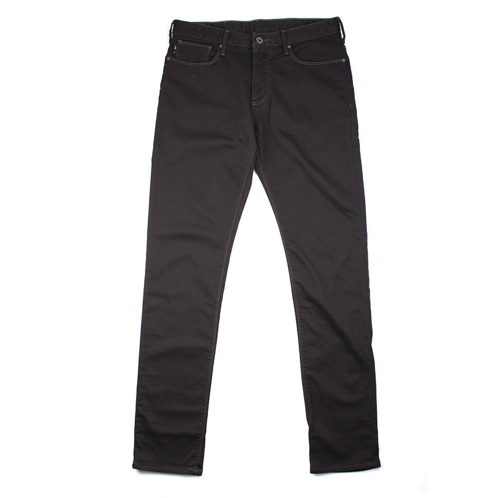 Emporio Armani J06 Slim Fit Denim Fleece Black