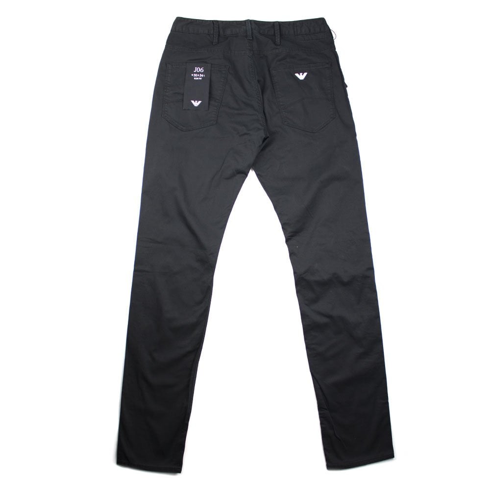 Emporio Armani J06 Slim Fit Chino Black