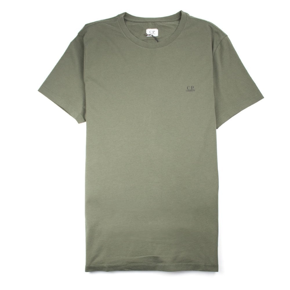 CP Company Goggle Hood Print T-shirt Khaki