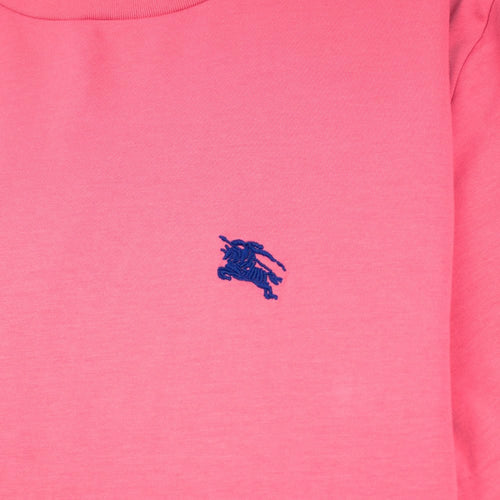 Burberry Joe-Forth Embroidered Logo T-shirt Pink\Blue