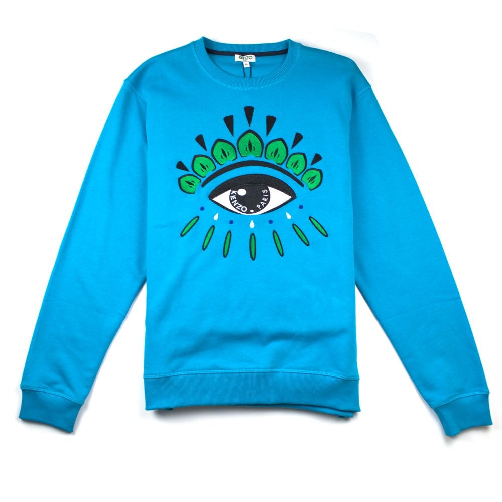 Kenzo Eye Sweatshirt Turquoise
