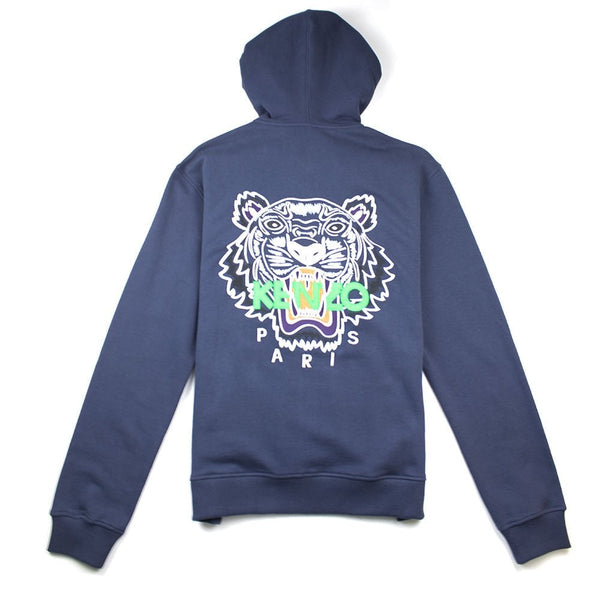 Kenzo Tiger Zip Up Hoody Navy | ONU – Onu