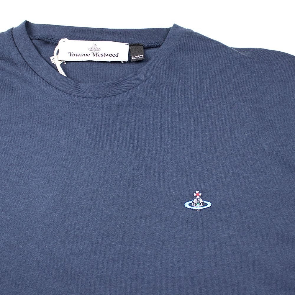 Vivienne Westwood Small Orb Logo T-shirt Navy – Onu