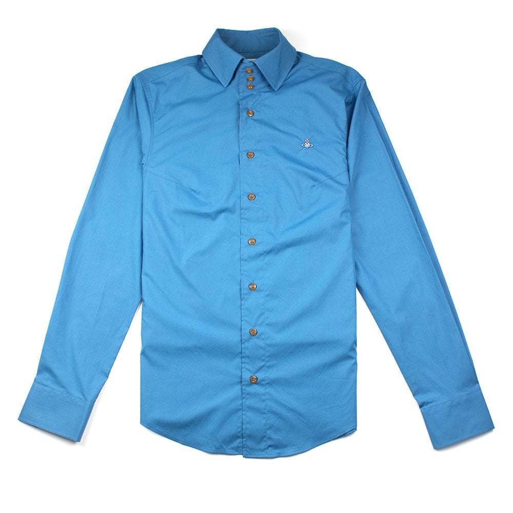 Vivienne Westwood 3 Button Shirt Turquoise