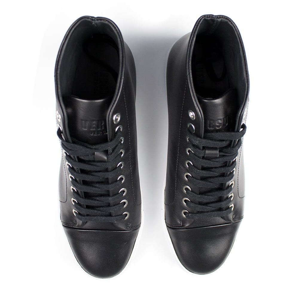 Versace Versus High Top Lion Head Sneaker Black