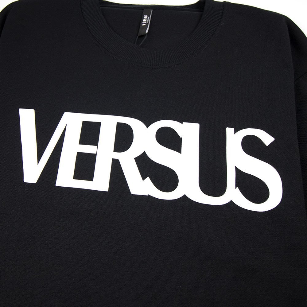 Versace Versus Large Versus Logo Sweatshirt Black