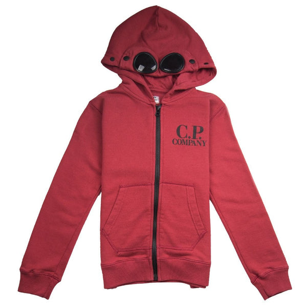 CP Company Undersixteen Goggle Zip Up Hoody Red | ONU – Onu