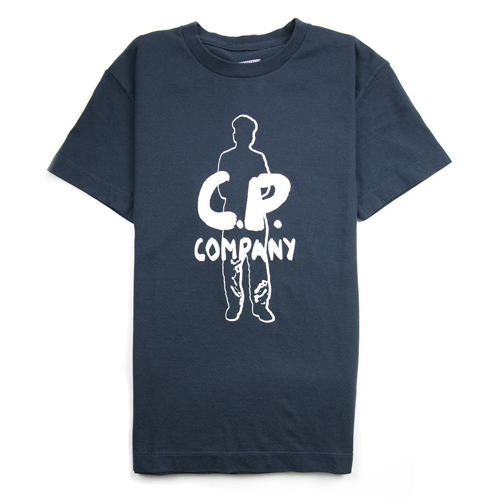 CP Company Undersixteen Outline Man T-Shirt Navy