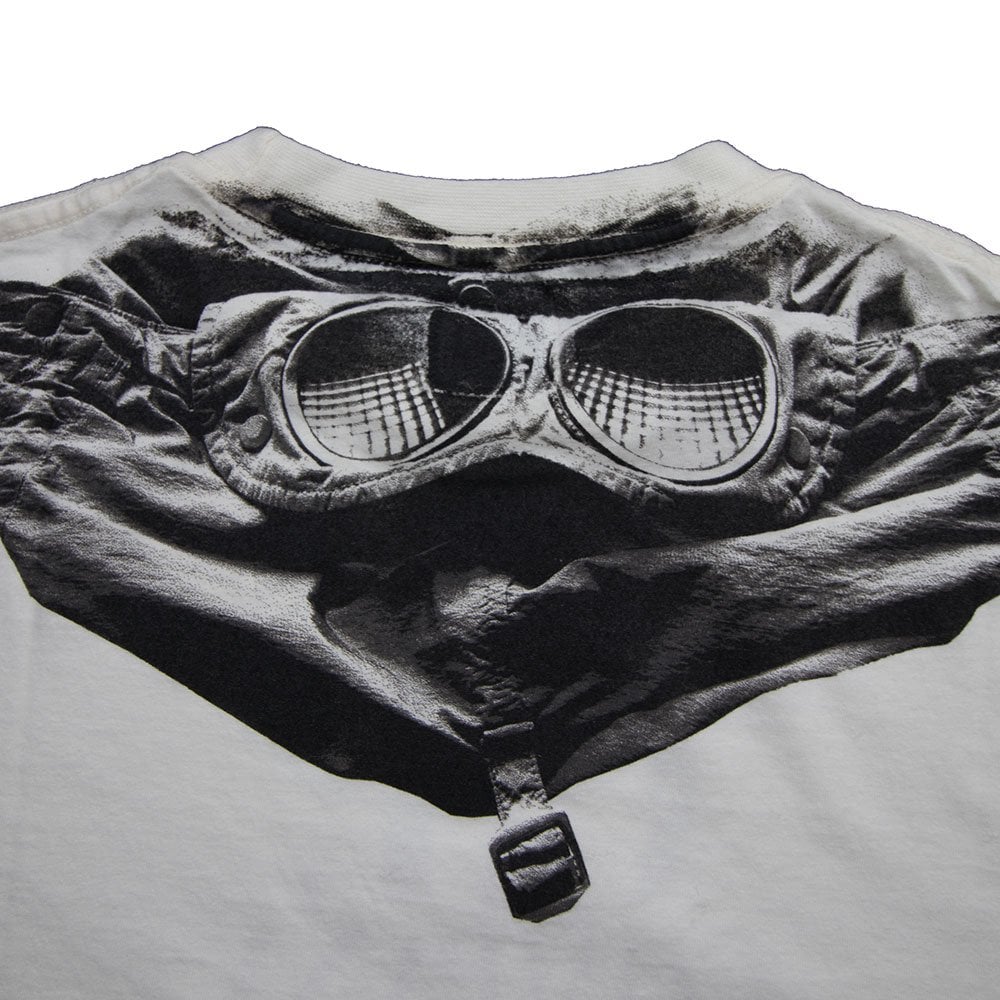CP Company Undersixteen Goggle T-Shirt Off White