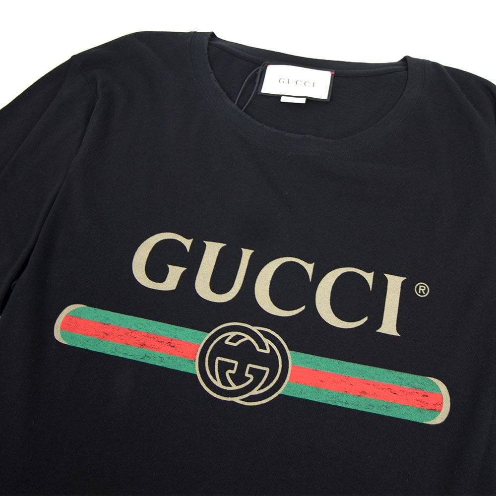 Gucci Oversized Washed T-shirt With Gucci Logo Black | ONU – Onu