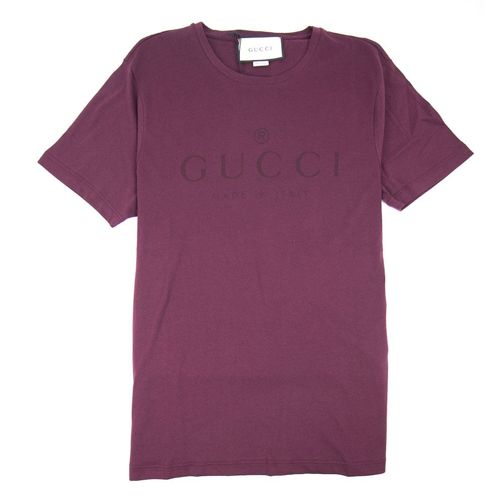 Gucci Classic Logo T-shirt Wine