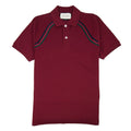 Gucci Polo Shirt With Web Dark Red