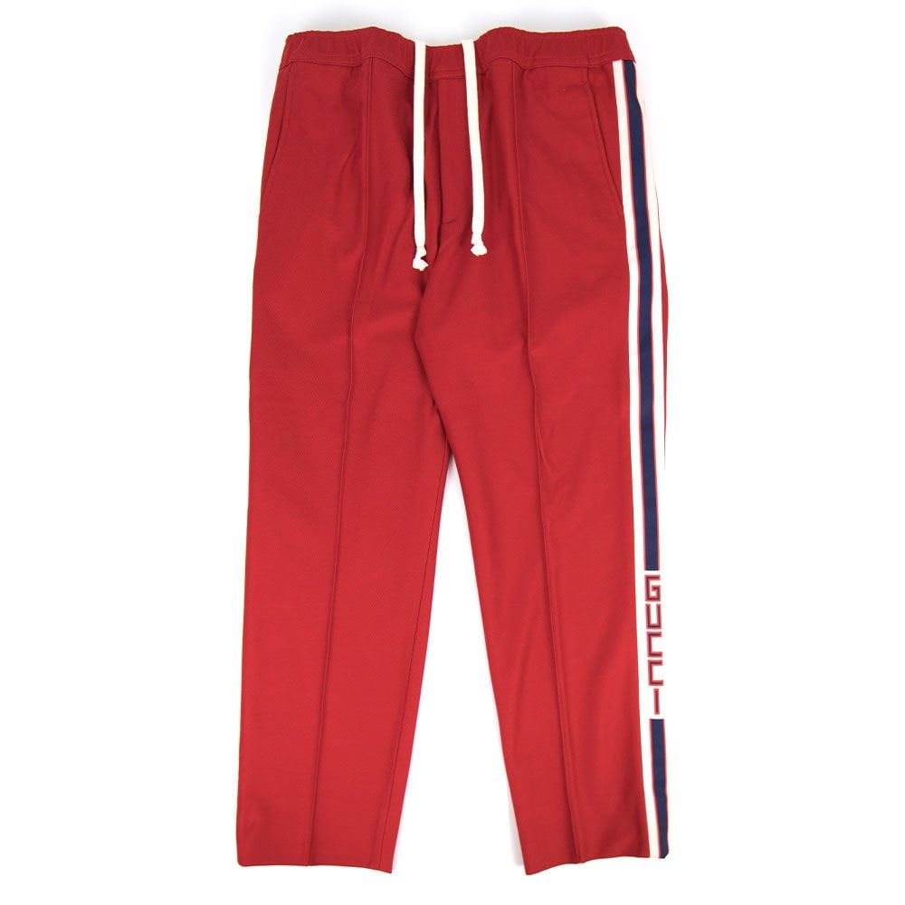 Gucci Jogging Pant With Gucci Stripe Red