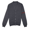 Gucci 6 Button Arm Stripe Cardigan Grey